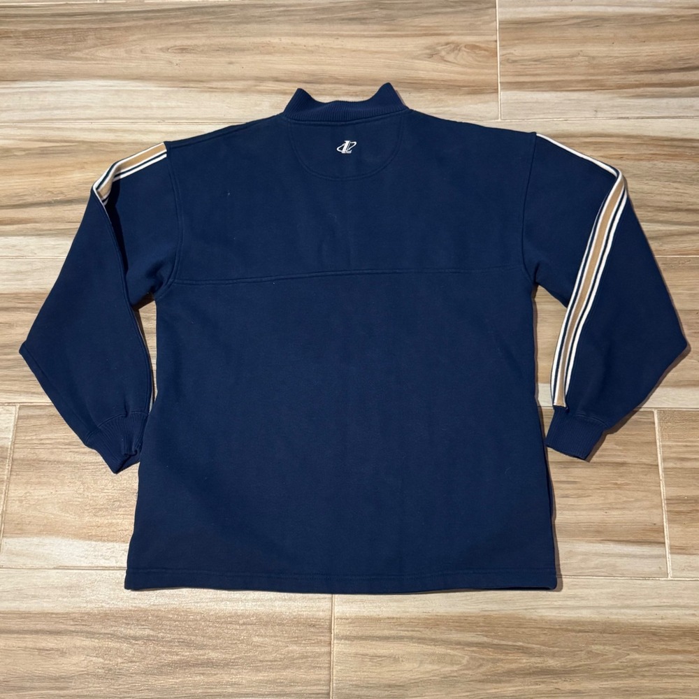 Vintage 90s Logo Athletic Notre Dame Fighting Irish 1/4 Zip Pullover Sweatshirt - Picture 3 of 9